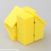 QTMY Plastic Irregular Yellow House 2x2x2 Speed Magic Cube Puzzle  B01M99BP7Z